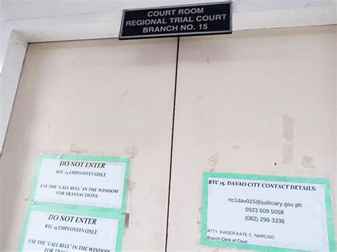 rtc branch 15 davao city|Davao City court grants protection order sought by KOJC.